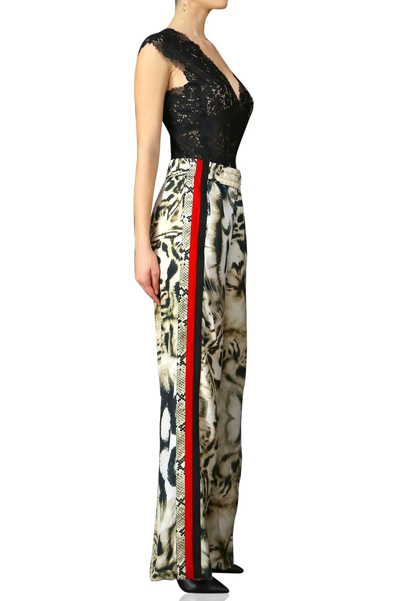 Straight Leg Pant-Tiger Print