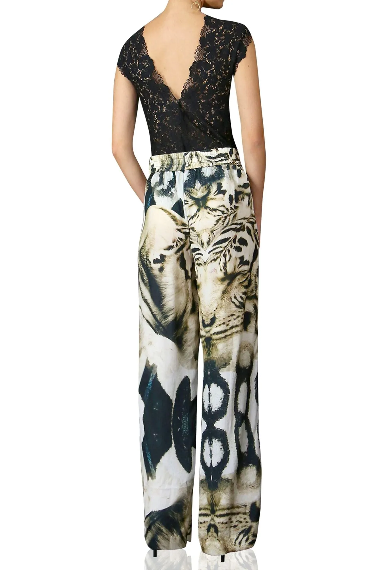 Straight Leg Pant-Tiger Print