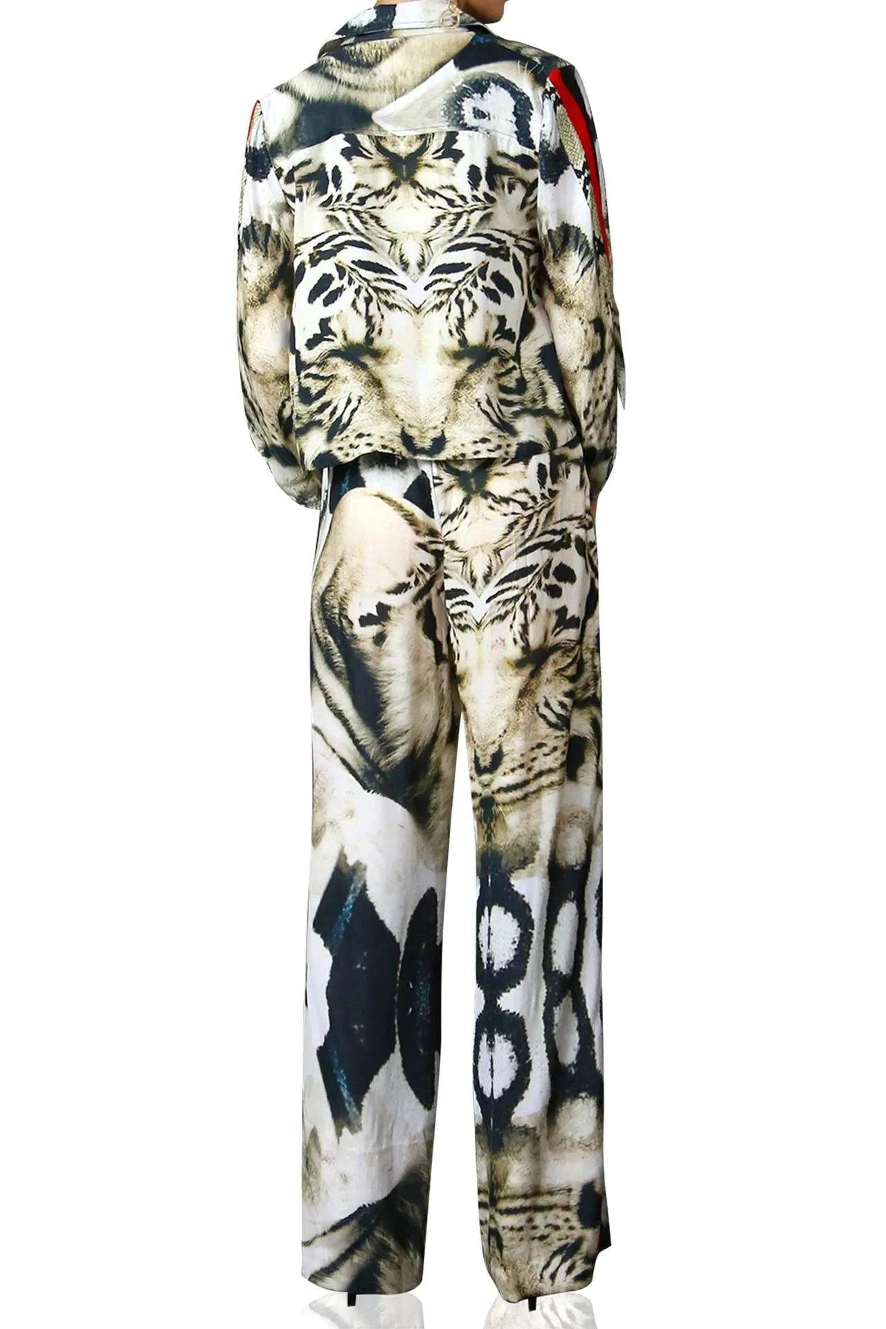 Straight Leg Pant-Tiger Print