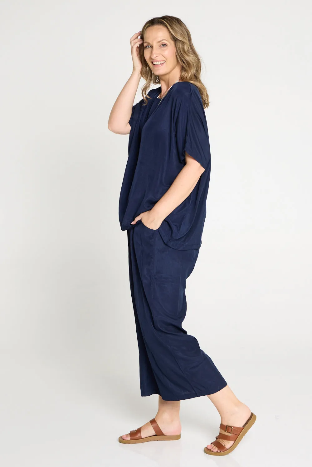 Thalia Pants - Navy