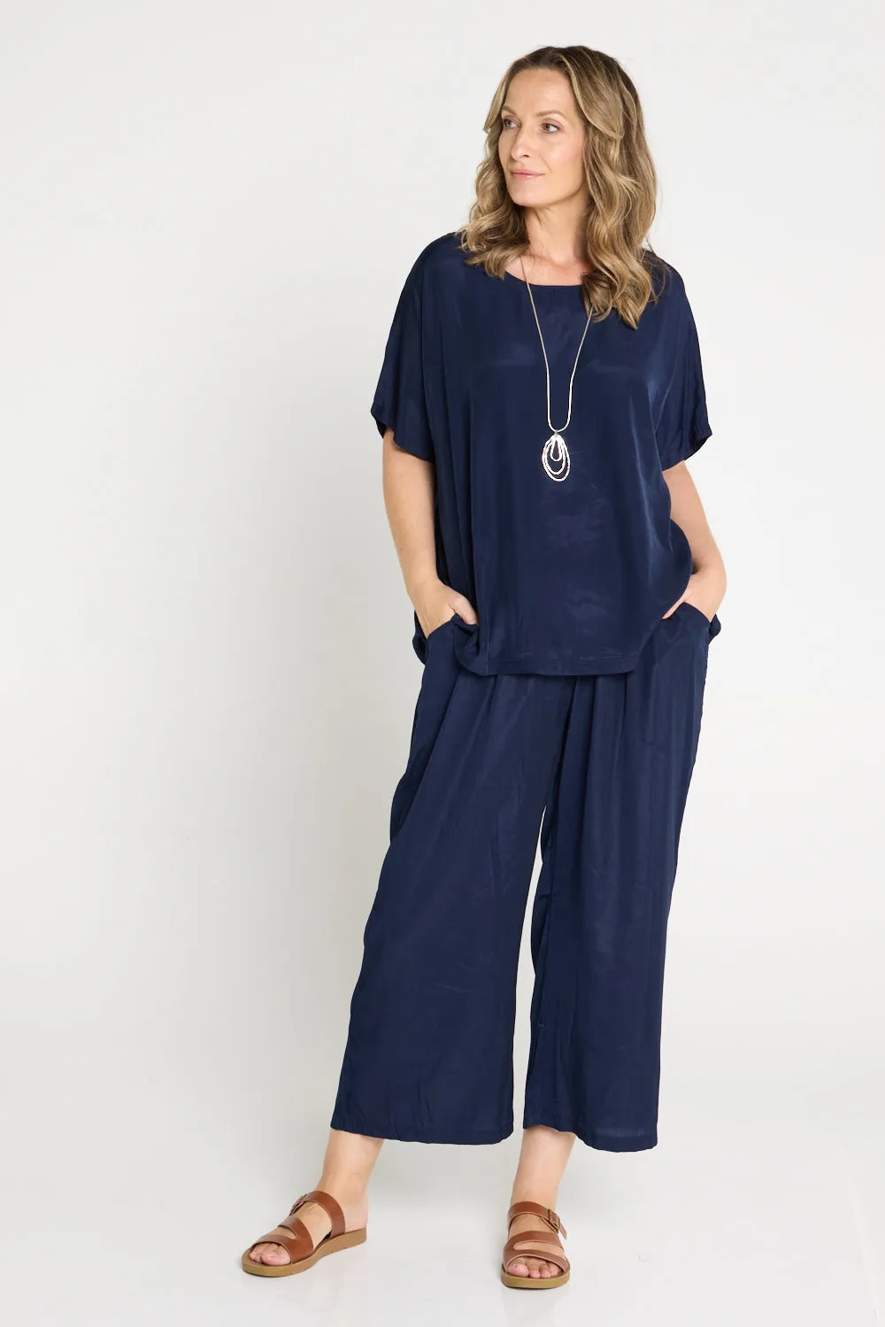 Thalia Pants - Navy