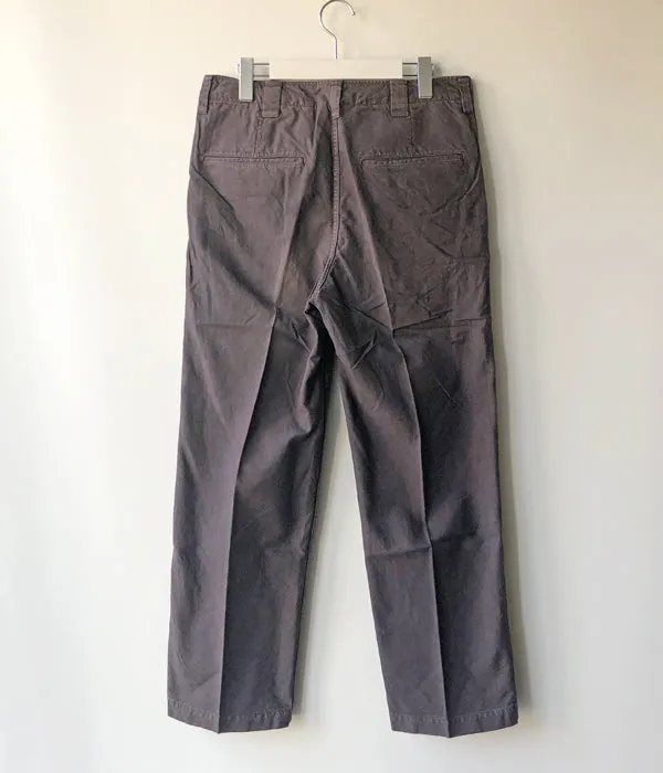 visvim/WIDE CHINO PANTS CRASH (BLACK)