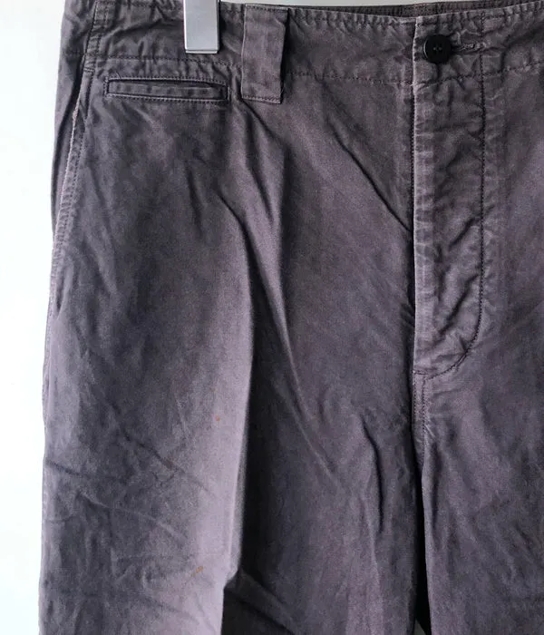 visvim/WIDE CHINO PANTS CRASH (BLACK)