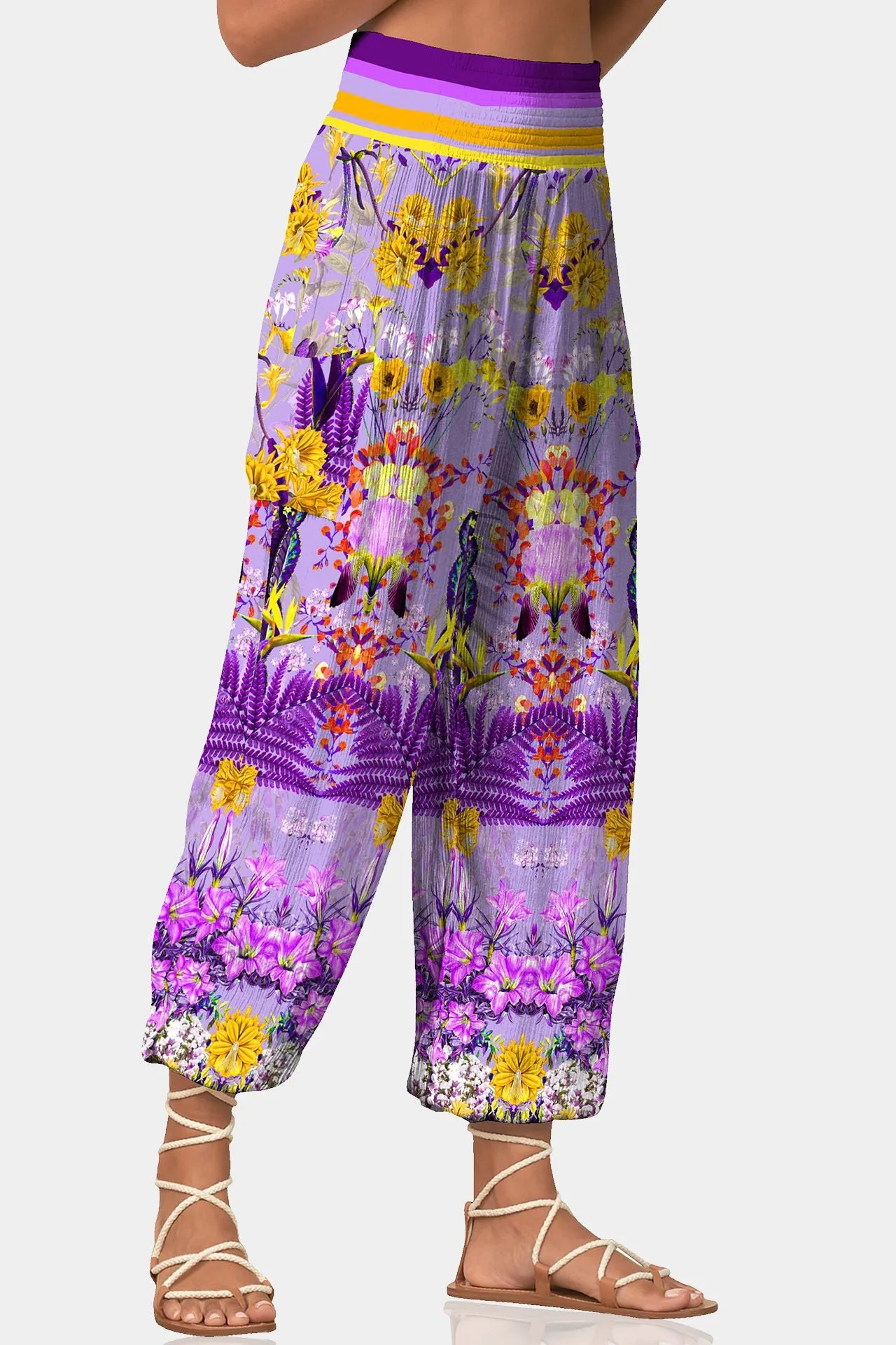 Wide Leg Pants in Purple