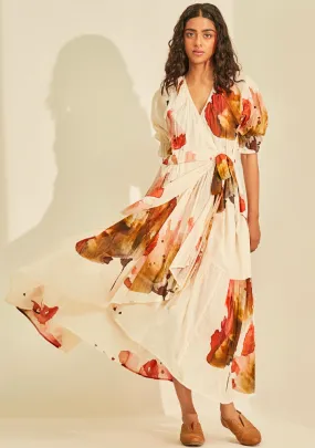 Wild Poppy Wrap Dress