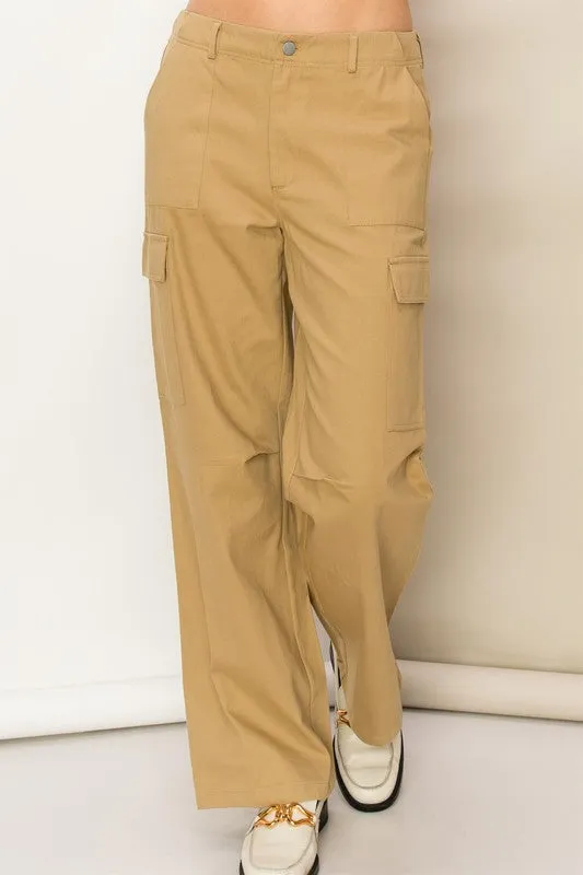 WOMEN WEEKEND CHILLER HIGH WAIST CARGO PANTS