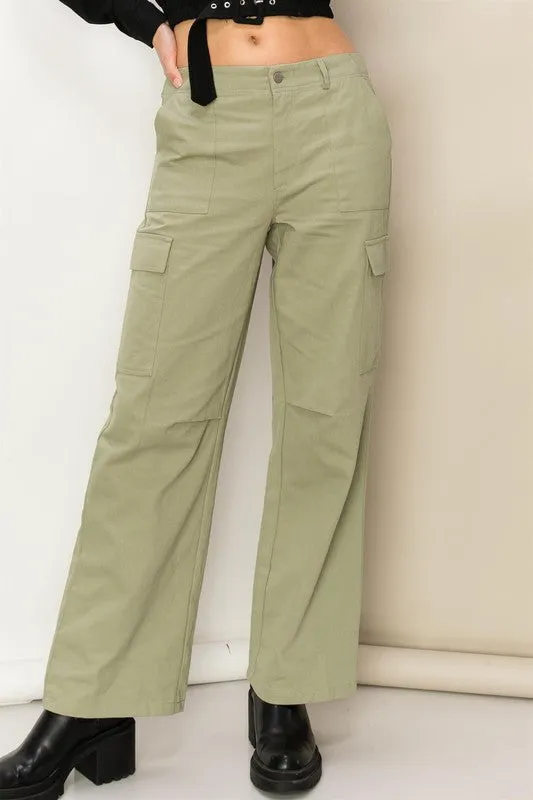 WOMEN WEEKEND CHILLER HIGH WAIST CARGO PANTS