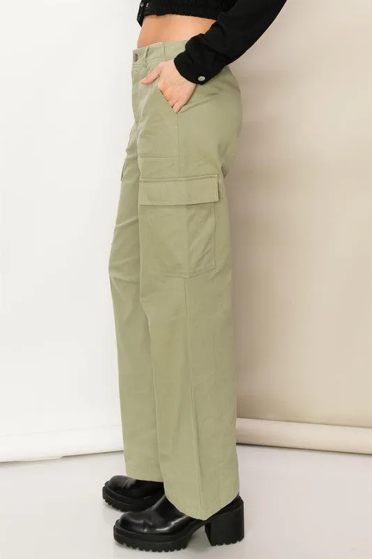 WOMEN WEEKEND CHILLER HIGH WAIST CARGO PANTS