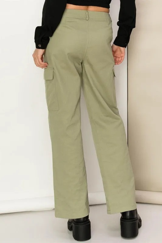 WOMEN WEEKEND CHILLER HIGH WAIST CARGO PANTS