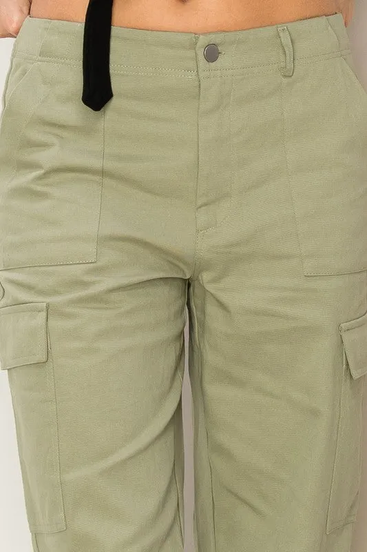 WOMEN WEEKEND CHILLER HIGH WAIST CARGO PANTS