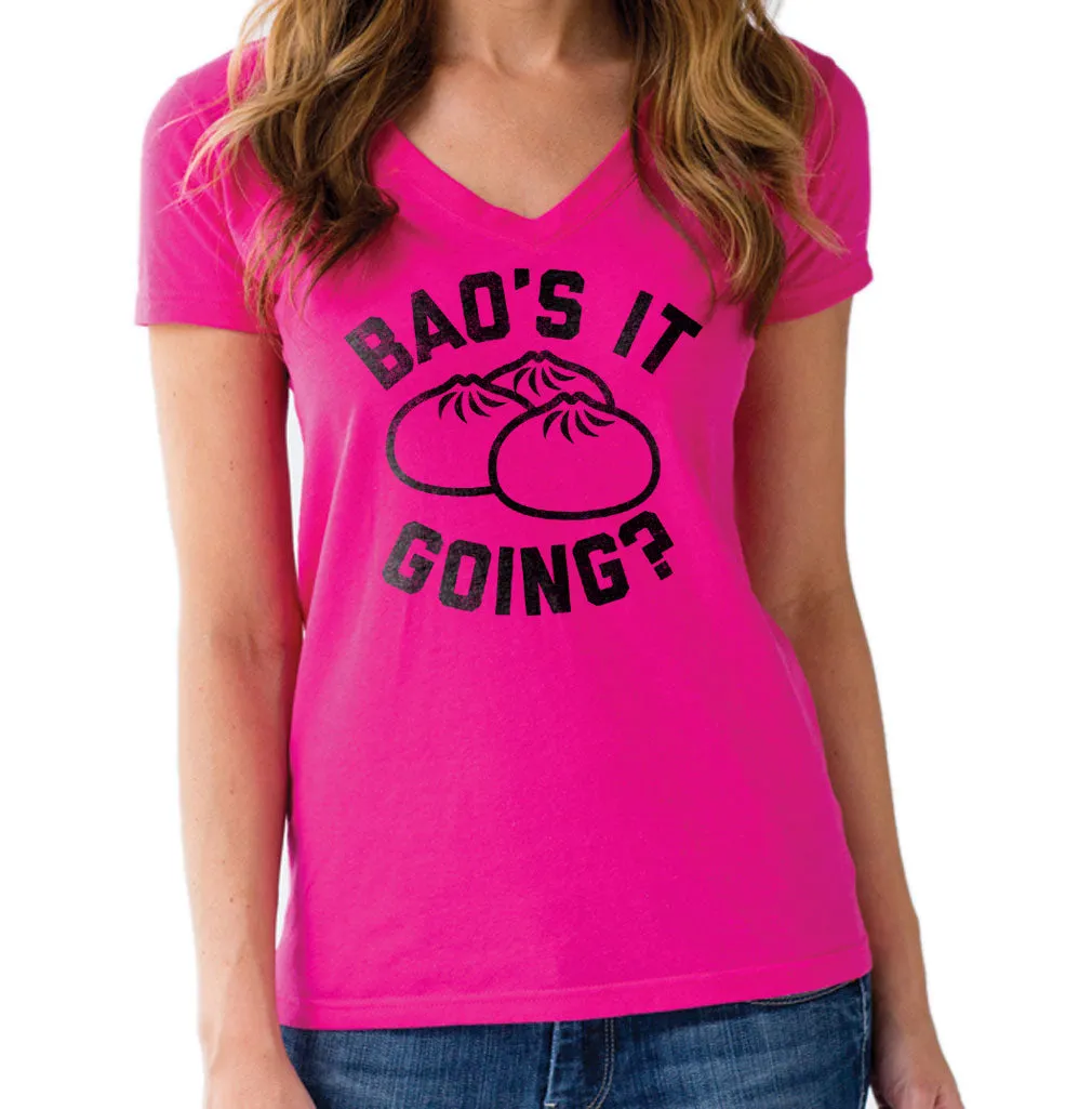 Women's Bao's It Going Dim Sum Vneck T-Shirt