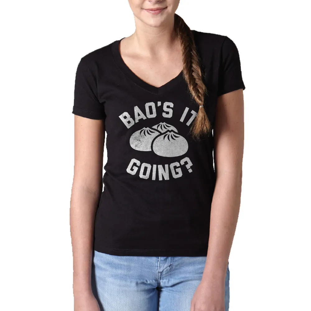 Women's Bao's It Going Dim Sum Vneck T-Shirt