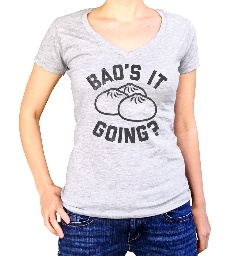 Women's Bao's It Going Dim Sum Vneck T-Shirt