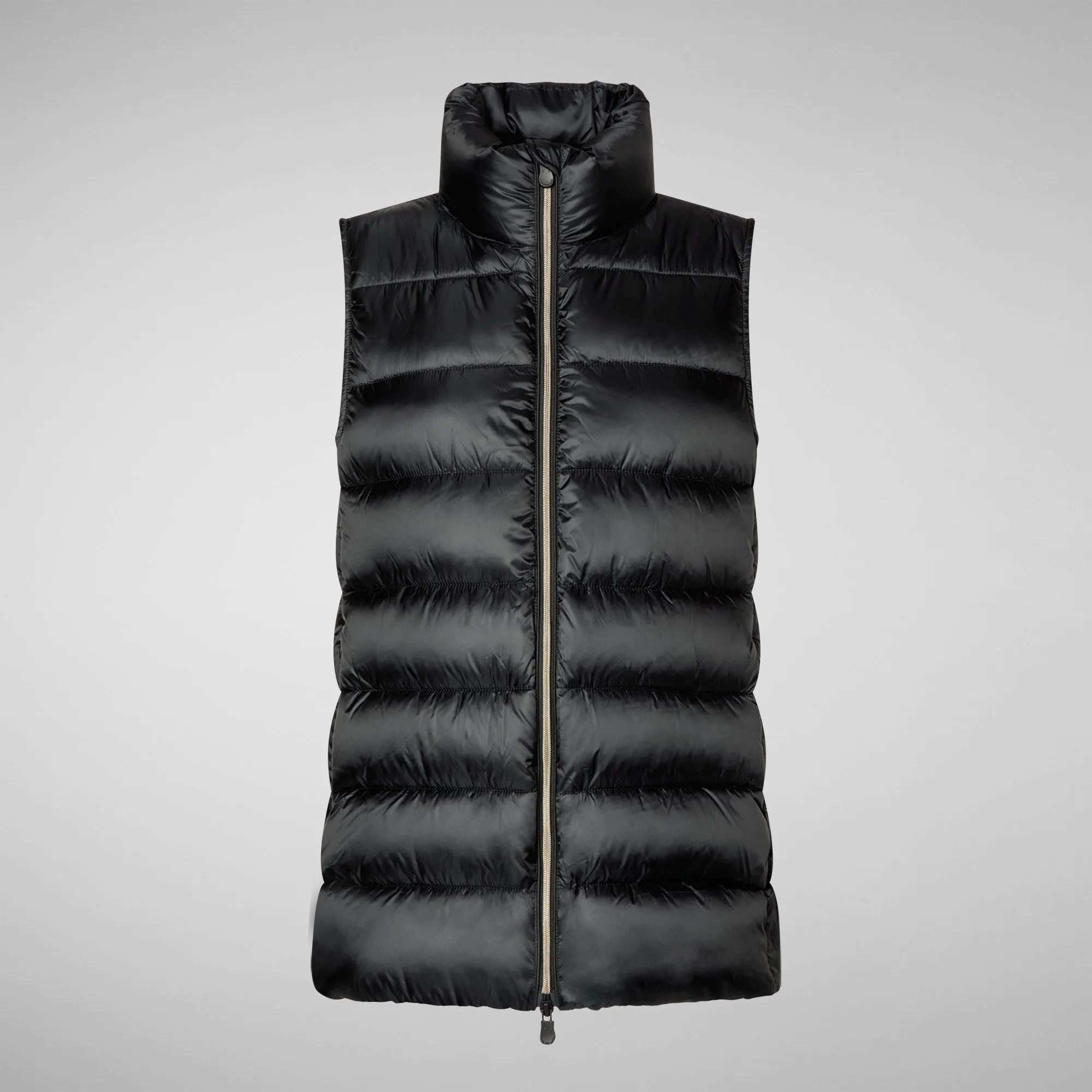 Women's Coral Puffer Vest in Black