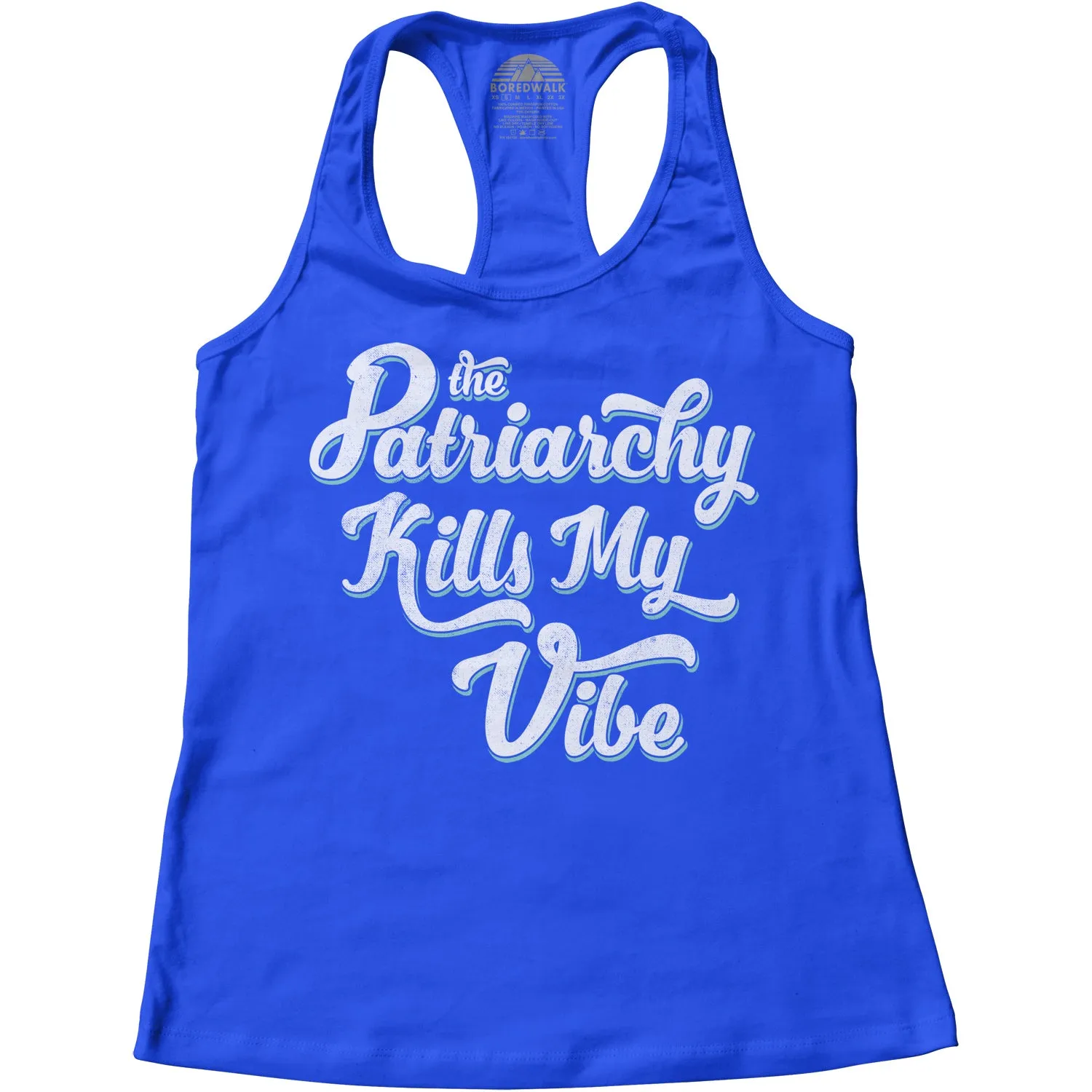 Women's The Patriarchy Kills My Vibe Feminist Racerback Tank Top