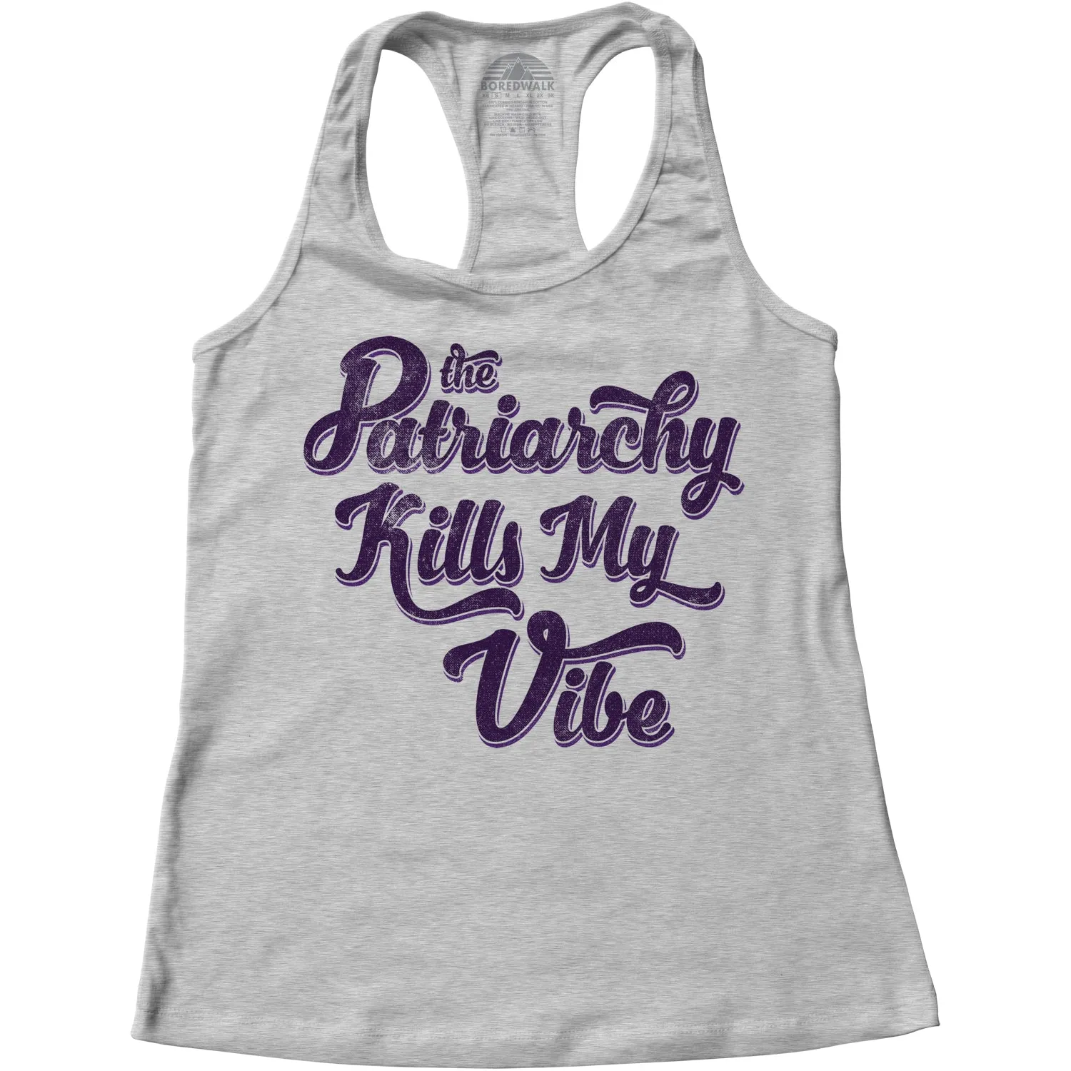 Women's The Patriarchy Kills My Vibe Feminist Racerback Tank Top