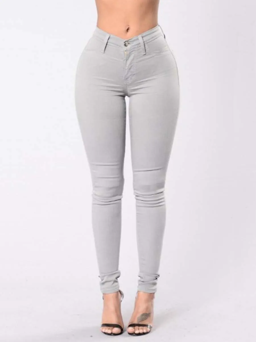 Women's Vintage High Waist Stretch Slim Jeans