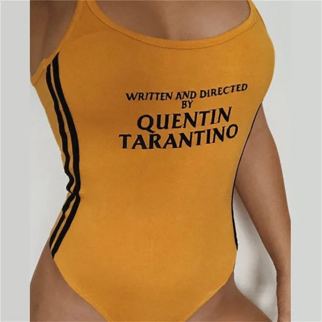 Yellow Written and directed by Quentin Tarantino bodysuit one piece